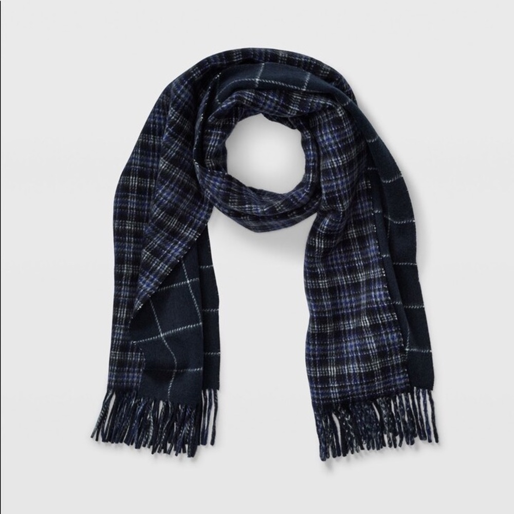 Club Monaco Long Windowpane Scarf